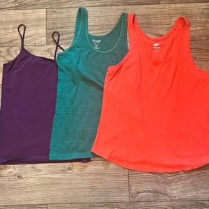 Size M/L - Bundle of Three Colorful Tank Tops